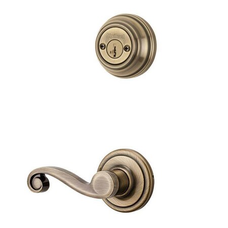 Kwikset Lido Lever Interior Double Cylinder Handleset Trim 967LL-RH-5-SMT
